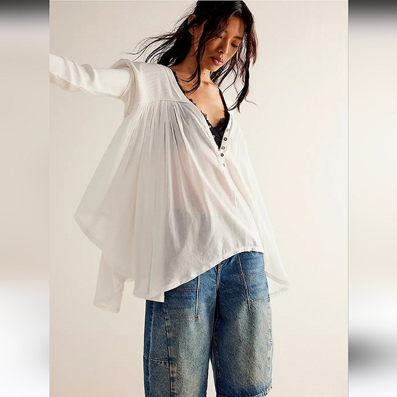 Free People Tops - Free People We The Free Lyrical long sleeve tunic size XS